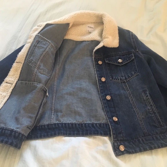 Kensie Jeans Denim and Sherpa Jacket - Picture 4 of 7